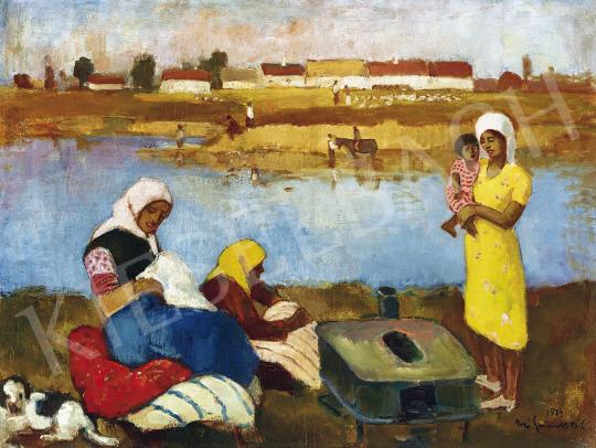  Iványi Grünwald, Béla - By the River | 42th Auction auction / 150. Lot