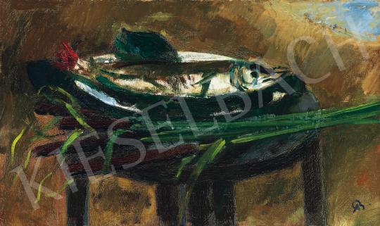  Bernáth Aurél - Balatoni csendélet (Csuka tálon) | 42. Aukció aukció / 179. tétel