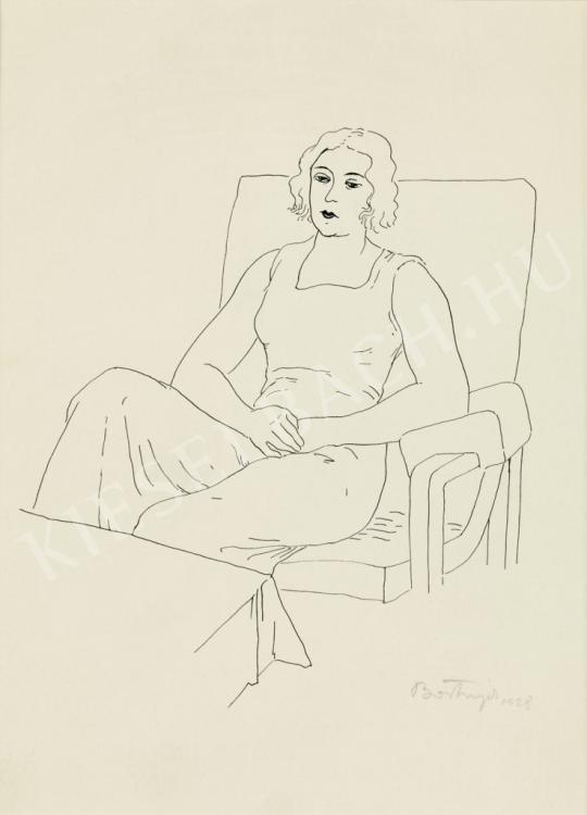 Bortnyik, Sándor - Sitting Woman painting