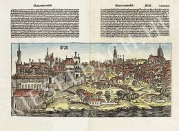 Ismeretlen festő - Buda látképe Hartmann Schedel Liber Chronicarum c. munkájának latin nyelvű kiadásából (1493, Nürnberg)