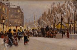  Berkes, Antal - Winter City with Crowd 