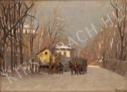  Berkes, Antal - Horse Carriage in Snowy Forest 