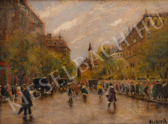  Berkes, Antal - Street of Budapest painting