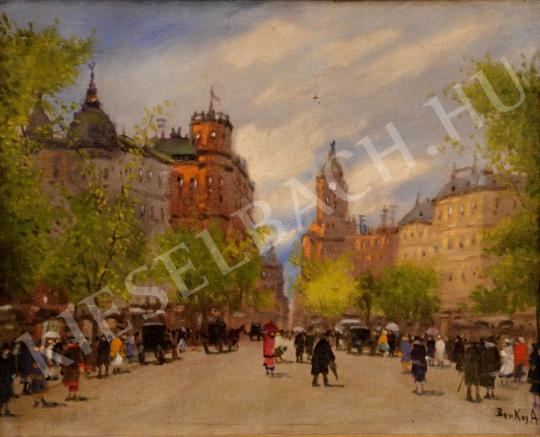  Berkes, Antal - Streetview in Paris painting