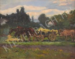  Berkes, Antal - Hay Wagon with horses 