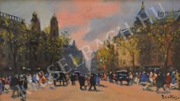  Berkes, Antal - Pink Sunset over the City (1930s)
