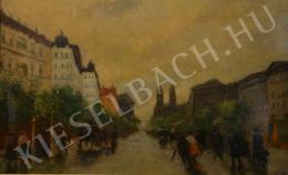  Berkes, Antal - Colourful Metropolitan Street (1920s)