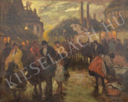  Berkes, Antal - Crowd in the Night painting