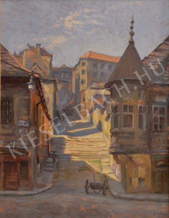 Joachim, József (Csejtei) - Buda Street (Pala Street) painting