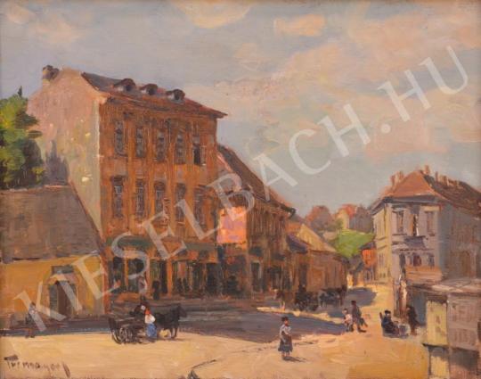 For sale Turmayer, Sándor - Streetview with Horse Carriage 's painting