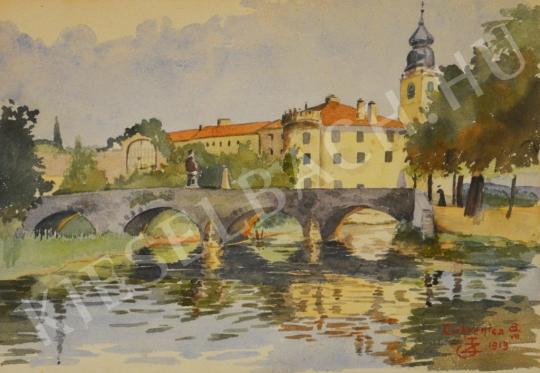 For sale Unknown Hungarian painter - Cirkvenyica - Castle from Croatia 's painting