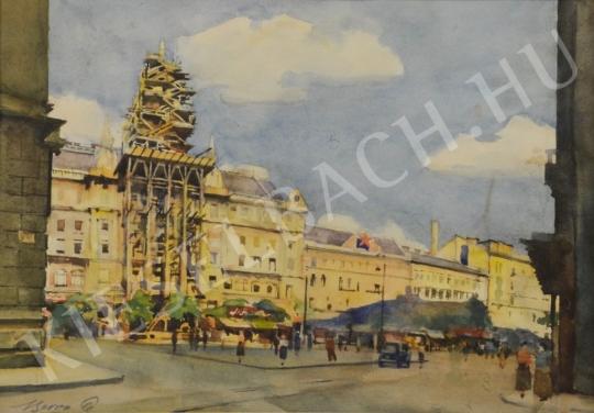 For sale Beron, Gyula - The Reconstruction of New York Palace 's painting