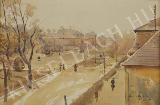 Dobroszláv, Lajos - Street (Autumnal Atmosphere) painting