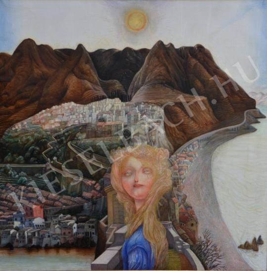 ifj. Kátai Mihály - A hercegnő és városa festménye
