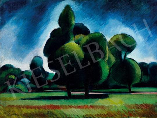  Kmetty, János - Cubist Landscape (Városliget) | Spring Auction auction / 10 Lot