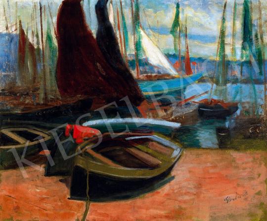 Tibor, Ernő - Port in the Netherlands (Sailing Boats) | Spring Auction auction / 27 Lot