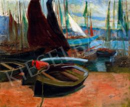 Tibor, Ernő - Port in the Netherlands (Sailing Boats) 