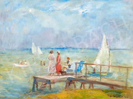  Iványi Grünwald, Béla - Afternoon by Lake Balaton | Spring Auction auction / 107 Lot
