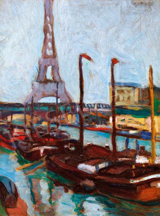 Körmendi-Frim, Ervin - Seine Bank with the Eiffel Tower | Spring Auction auction / 114 Lot