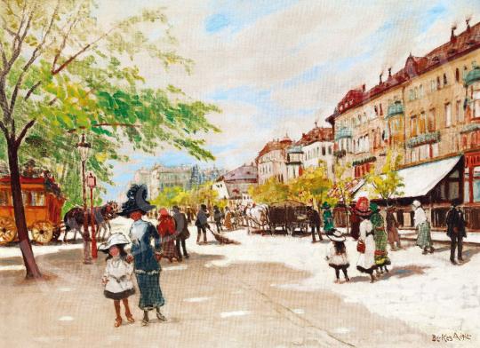  Berkes, Antal - Andrássy Street in Sunshine | Spring Auction auction / 127 Lot