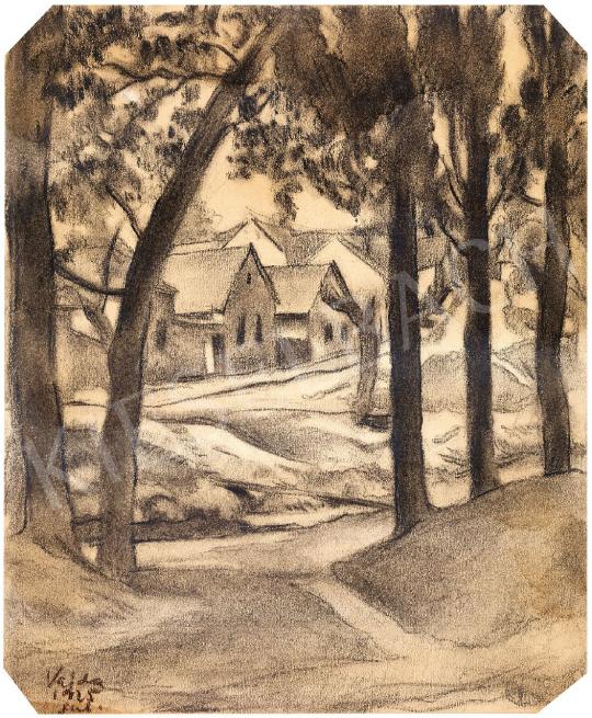 Vajda, Lajos - Row of Houses Among Trees | Spring Auction auction / 154 Lot