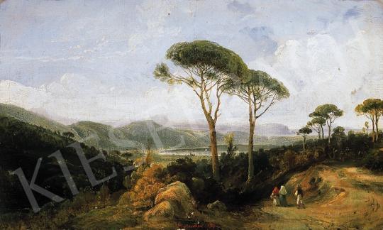 Signed F. Duclerc - Landscape with wanderers, 1854 | 16th Auction auction / 34 Lot