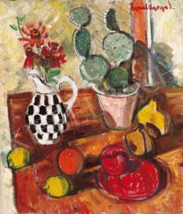  Ilosvai Varga, István - Still-life with a checkered mug 