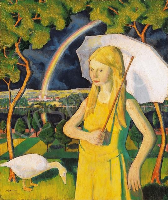 Hegedűs, Endre - Girl with a parasol | 16th Auction auction / 125 Lot