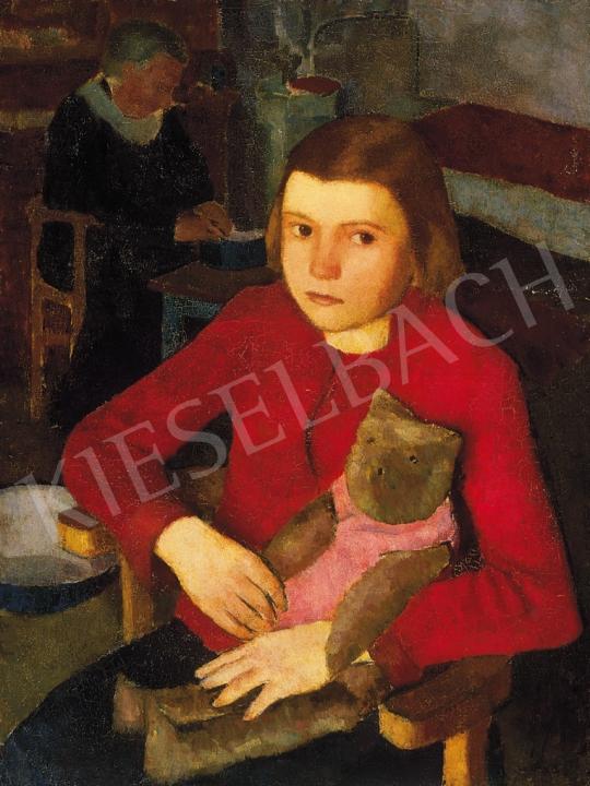 Hegedűs, Endre - Girl with a teddy bear | 16th Auction auction / 129 Lot