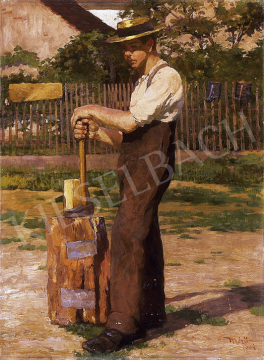 Mérő, István - Man in a straw hat | 12th Auction auction / 9 Lot