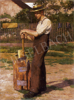 Mérő, István - Man in a straw hat 