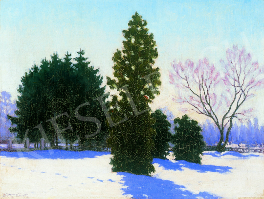  Börtsök, Samu - Park in winter | 12th Auction auction / 15 Lot