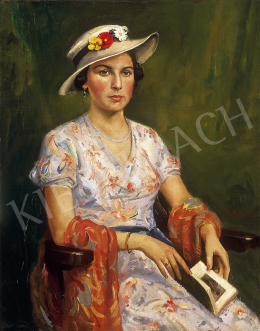 Gachal, József (Eölvedy) - Lady in hat 