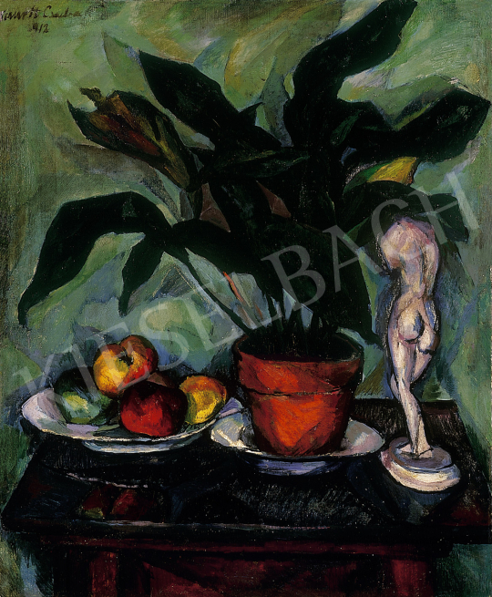  Perlrott Csaba, Vilmos - Still life with apple and nude | 12th Auction auction / 30 Lot
