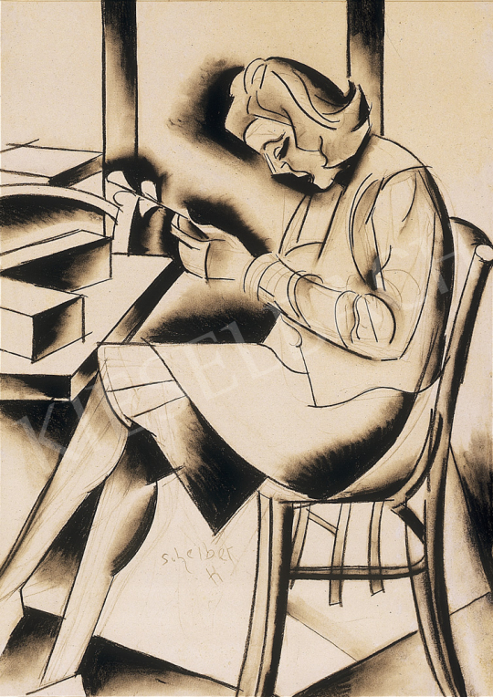  Scheiber, Hugó - Woman  reading | 12th Auction auction / 36 Lot