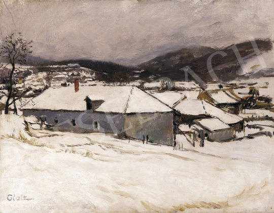  Glatz, Oszkár - Winter village | 12th Auction auction / 49 Lot