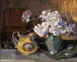  Endre, Béla - Still life of flowers with a pot 