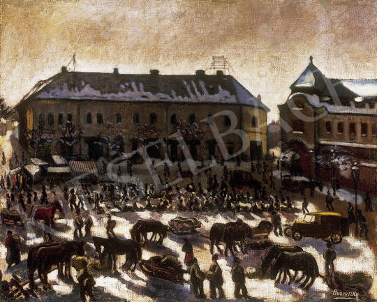 Husovszky, János - Market of Nagybánya | 12th Auction auction / 87 Lot