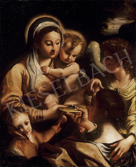 Ismeretlen olasz festő, 18. század - Szent Ágnes | 12. Aukció aukció / 100 tétel