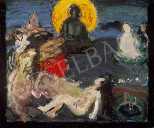  Csók, István - Nirvána ( Draft of the painting Nirvana) | 12th Auction auction / 112 Lot