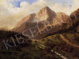 Stankiewicz, Walther - Alpine landscape with woman 