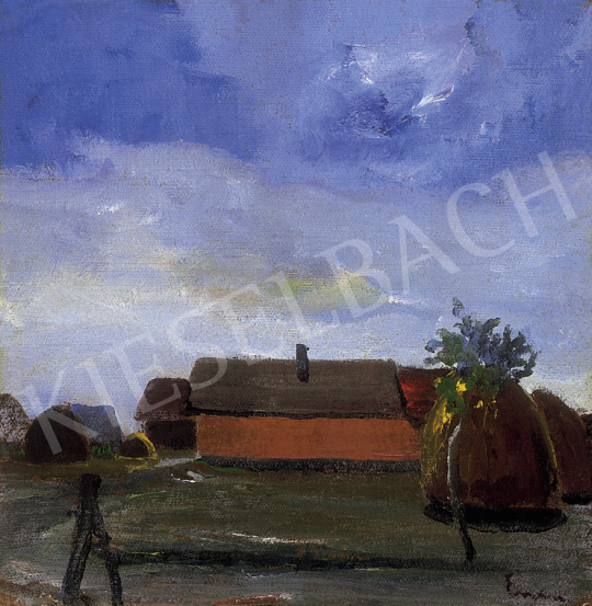  Endre, Béla - Farm yard of the lowlands | 12th Auction auction / 190 Lot
