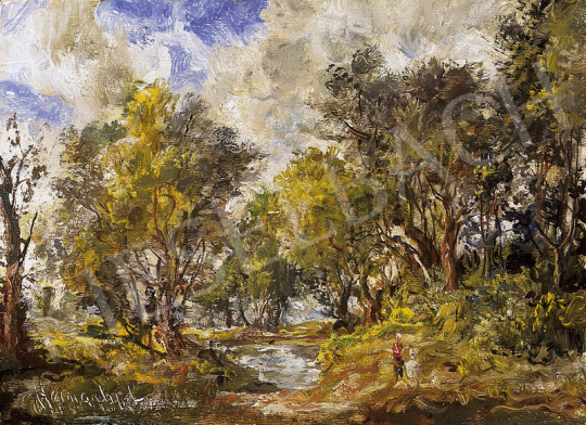  Herman, Lipót - Bank of the brook | 12th Auction auction / 194 Lot