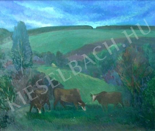  Pataki, József - Grazing Cows painting