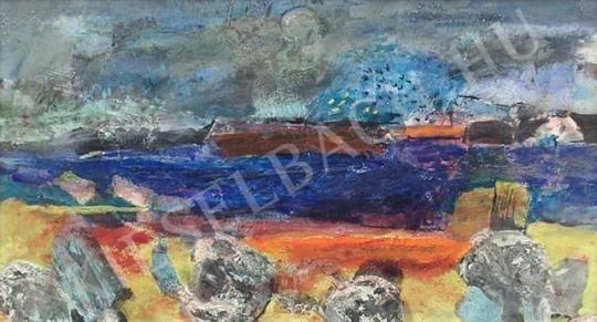  Sugár Gyula - A vízparton festménye