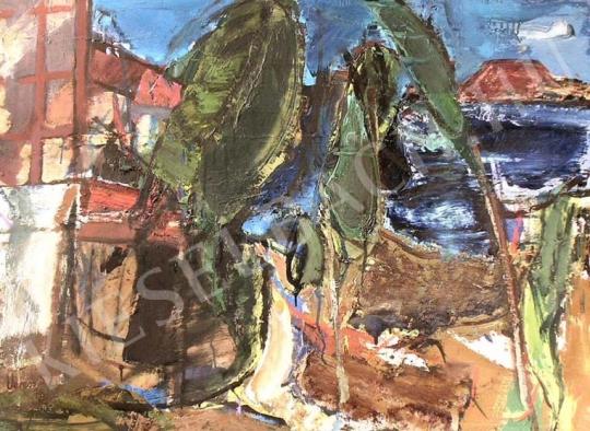 Veress, Sándor László - Landscape from Lake Balaton painting
