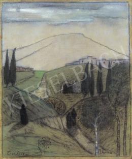  Gulácsy, Lajos - Italian landscape with figures, 1903 