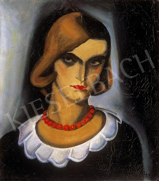 Gyenes, Gitta - Woman with red necklace | 11th Auction auction / 25 Lot