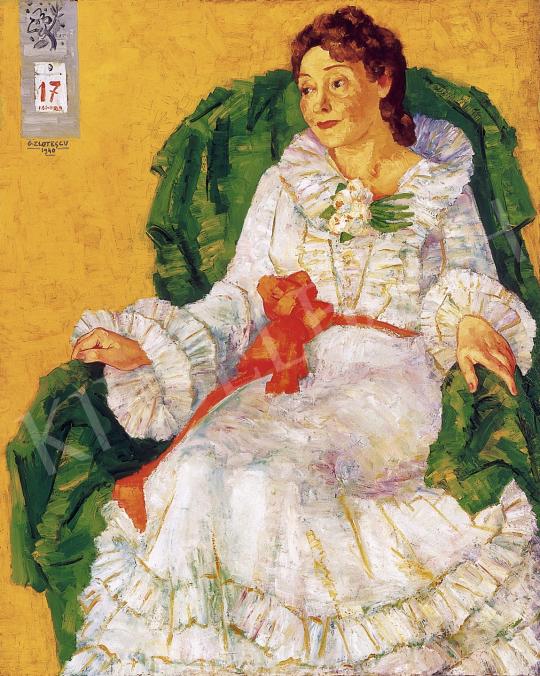  Zlotescu George - Női portré | 11. Aukció aukció / 35 tétel