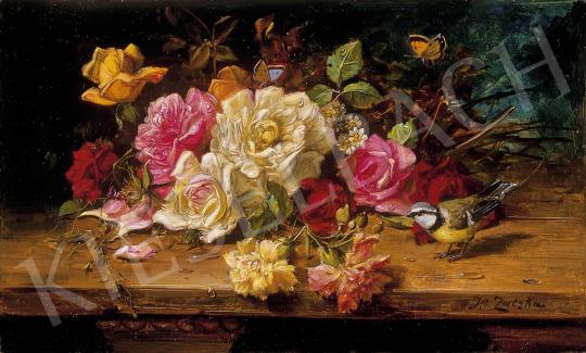 Zatzka, Hans - Friss virágok pillangókkal | 11. Aukció aukció / 40 tétel